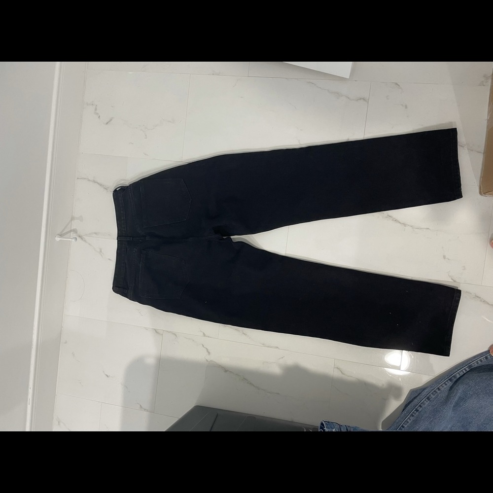 Missy empire Olivia black raw hem denim mom jeans